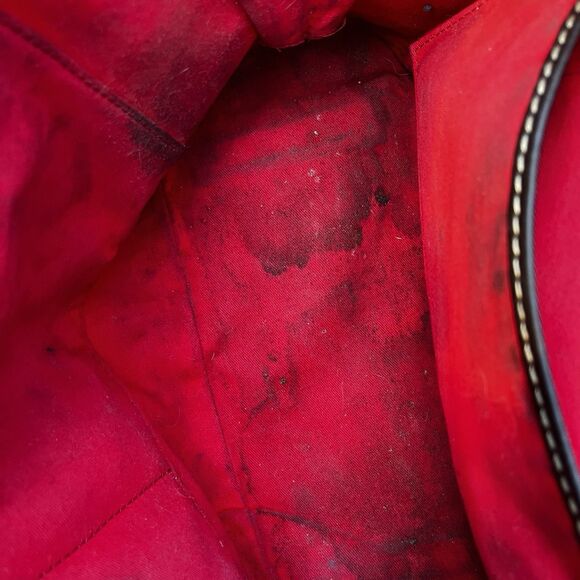 Dooney & Bourke Oakdale Croco Gray Embossed Leather Zip Satchel Crossbody READ - Picture 15 of 16